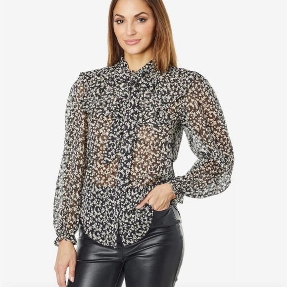 bishop + young Tops - Bishop & Young Selena Poet Blouse Sz L NWT MSRP $90